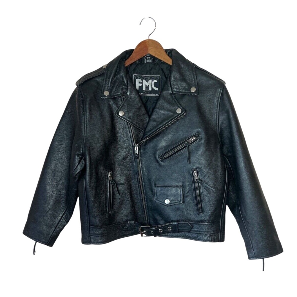 FMC First Manufacturing Company Kid's Leather Biker Jacket